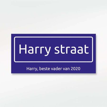 Gepersonaliseerd straatnaambord